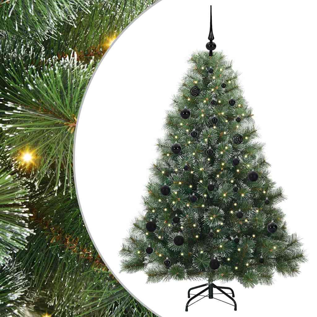 Vidaxx Künstlicher Weihnachtsbaum mit 150 LEDs mit standardmäßigem grünem 150 cm PE und PVC