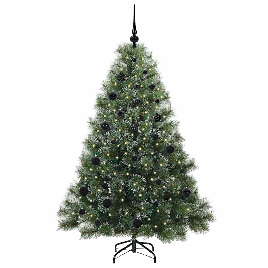 Vidaxx Künstlicher Weihnachtsbaum mit 150 LEDs mit standardmäßigem grünem 150 cm PE und PVC