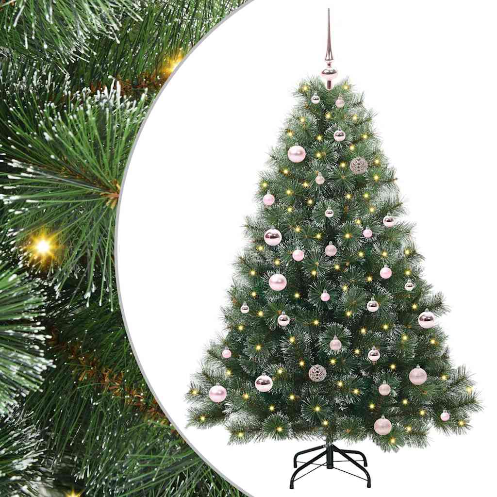 Vidaxx Künstlicher Weihnachtsbaum mit 150 LEDs mit standardmäßigem grünem 150 cm PE und PVC