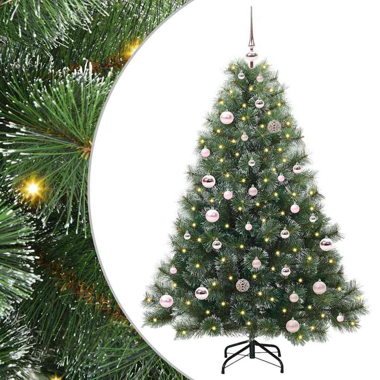 Vidaxx Künstlicher Weihnachtsbaum mit 150 LEDs mit standardmäßigem grünem 150 cm PE und PVC
