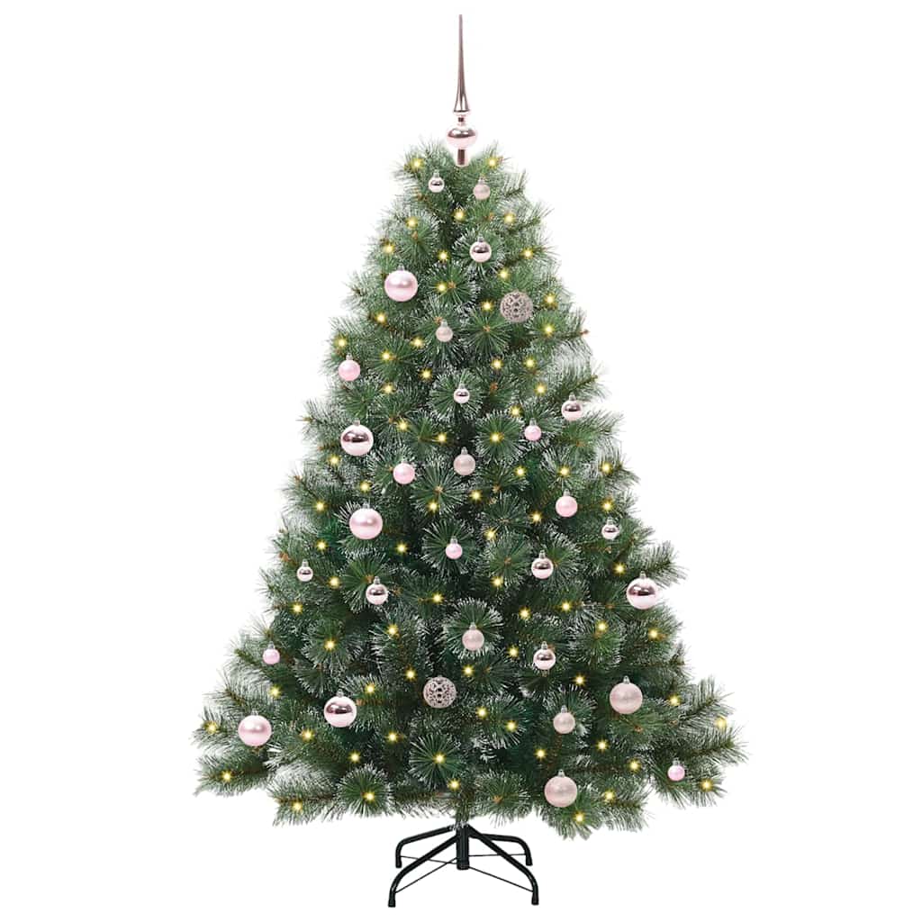 Vidaxx Künstlicher Weihnachtsbaum mit 150 LEDs mit standardmäßigem grünem 150 cm PE und PVC