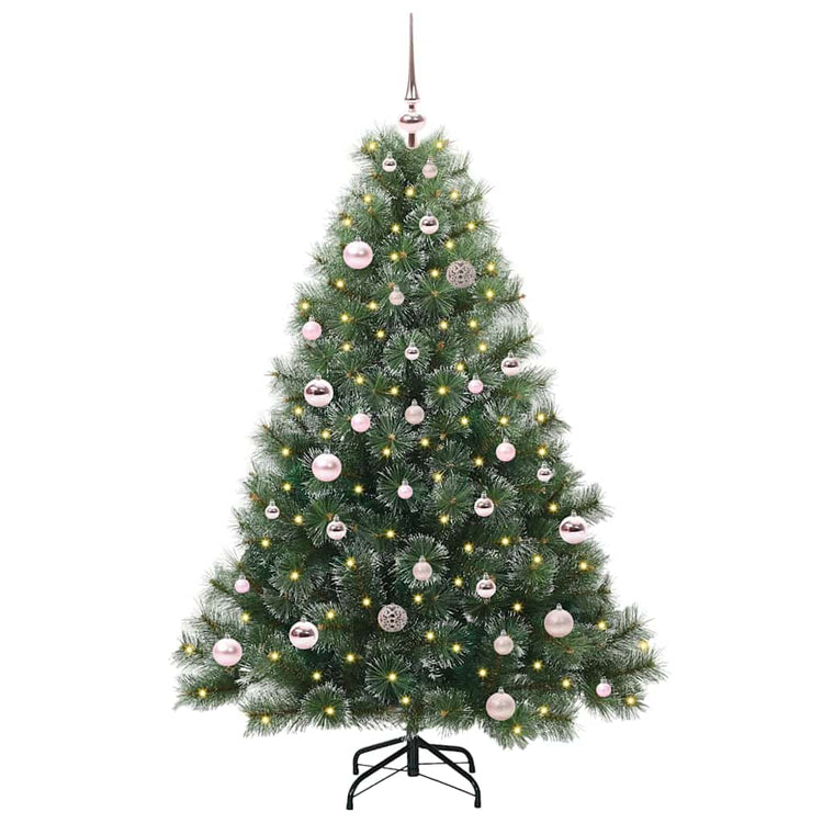 Vidaxx Künstlicher Weihnachtsbaum mit 150 LEDs mit standardmäßigem grünem 150 cm PE und PVC