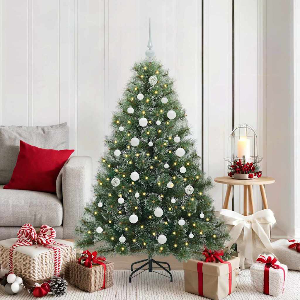 Vidaxx Künstlicher Weihnachtsbaum mit 150 LEDs mit standardmäßigem grünem 150 cm PE und PVC