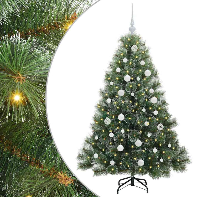 Vidaxx Künstlicher Weihnachtsbaum mit 150 LEDs mit standardmäßigem grünem 150 cm PE und PVC