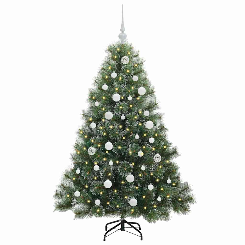 Vidaxx Künstlicher Weihnachtsbaum mit 150 LEDs mit standardmäßigem grünem 150 cm PE und PVC