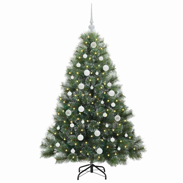 Vidaxx Künstlicher Weihnachtsbaum mit 150 LEDs mit standardmäßigem grünem 150 cm PE und PVC