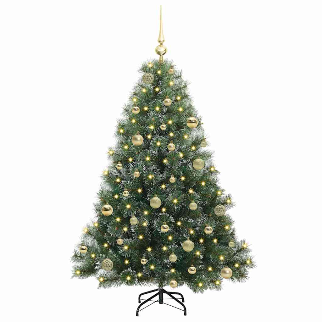 Vidaxx Künstlicher Weihnachtsbaum mit 150 LEDs mit standardmäßigem grünem 150 cm PE und PVC