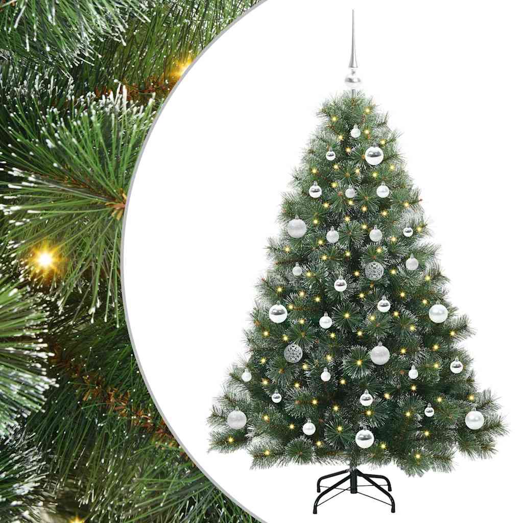 Vidaxx Künstlicher Weihnachtsbaum mit 150 LEDs mit standardmäßigem grünem 150 cm PE und PVC