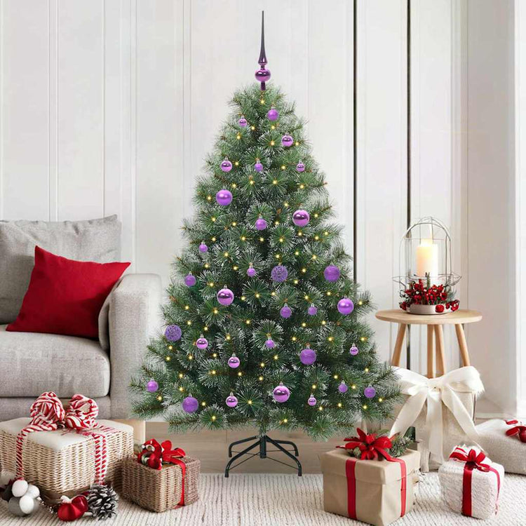 Vidaxx Künstlicher Weihnachtsbaum mit 150 LEDs mit standardmäßigem grünem 150 cm PE und PVC