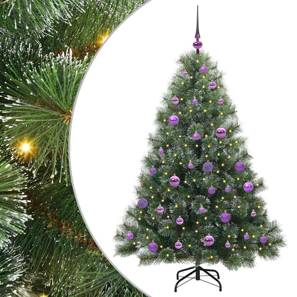 Vidaxx Künstlicher Weihnachtsbaum mit 150 LEDs mit standardmäßigem grünem 150 cm PE und PVC