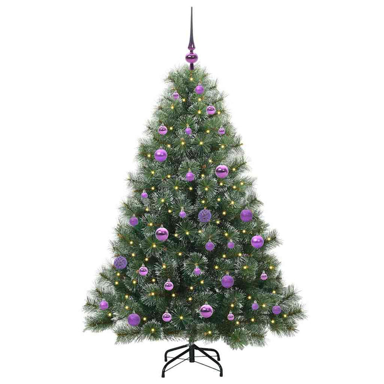 Vidaxx Künstlicher Weihnachtsbaum mit 150 LEDs mit standardmäßigem grünem 150 cm PE und PVC