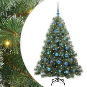 Vidaxx Künstlicher Weihnachtsbaum mit 150 LEDs mit standardmäßigem grünem 150 cm PE und PVC - afbeelding 2