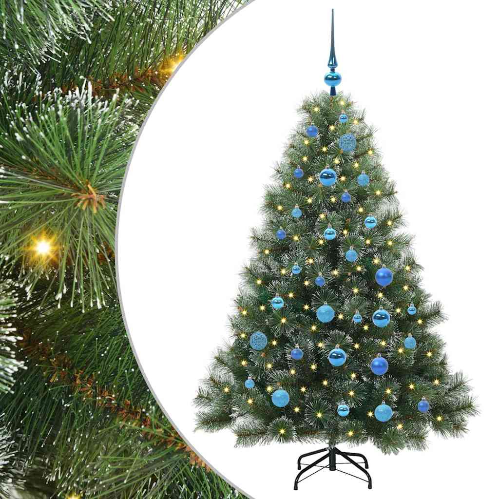 Vidaxx Künstlicher Weihnachtsbaum mit 150 LEDs mit standardmäßigem grünem 150 cm PE und PVC