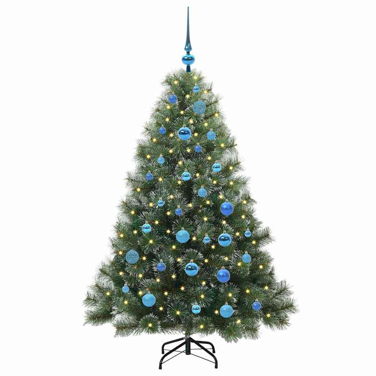 Vidaxx Künstlicher Weihnachtsbaum mit 150 LEDs mit standardmäßigem grünem 150 cm PE und PVC