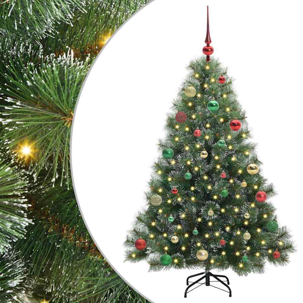 Vidaxx Künstlicher Weihnachtsbaum mit 150 LEDs mit standardmäßigem grünem 150 cm PE und PVC