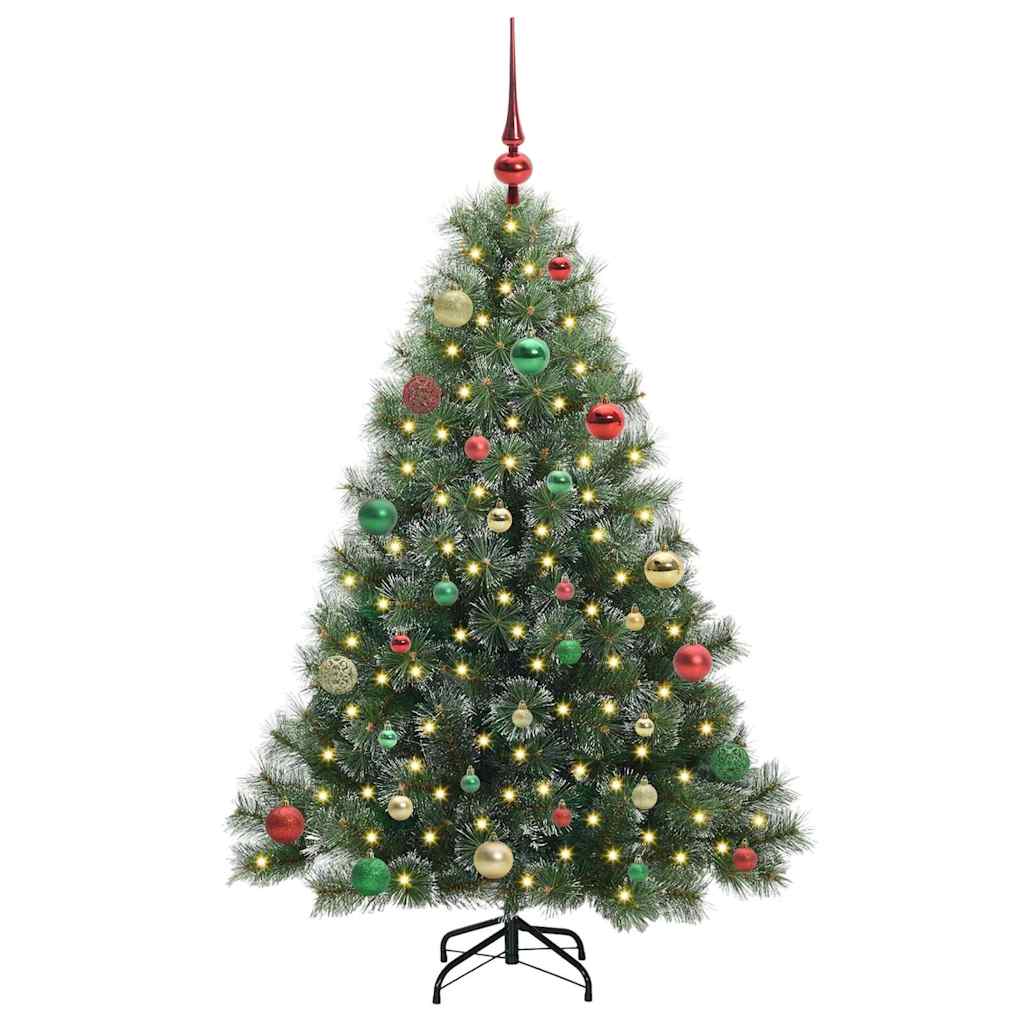 Vidaxx Künstlicher Weihnachtsbaum mit 150 LEDs mit standardmäßigem grünem 150 cm PE und PVC