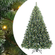 Vidaxx Künstlicher Weihnachtsbaum mit 300 LEDs mit standardmäßigem grünem 210 cm PE und PVC - afbeelding 2