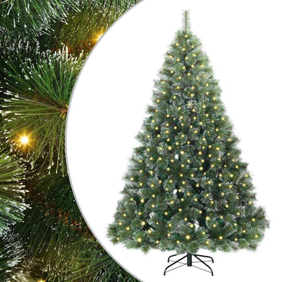 Vidaxx Künstlicher Weihnachtsbaum mit 300 LEDs mit standardmäßigem grünem 210 cm PE und PVC