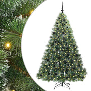 Vidaxx Künstlicher Weihnachtsbaum mit 300 LEDs mit standardmäßigem grünem 210 cm PE und PVC - afbeelding 1