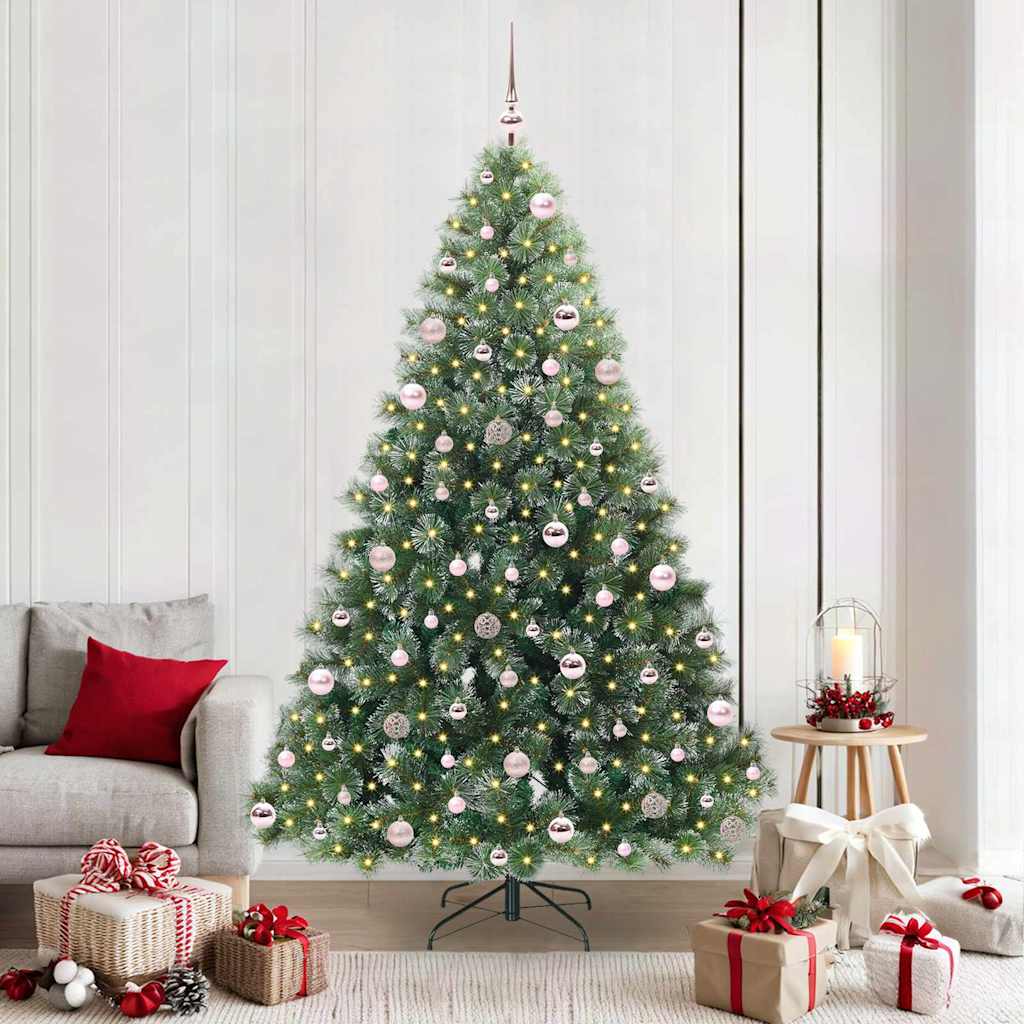 Vidaxx Künstlicher Weihnachtsbaum mit 300 LEDs mit standardmäßigem grünem 210 cm PE und PVC