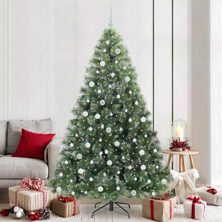 Vidaxx Künstlicher Weihnachtsbaum mit 300 LEDs mit standardmäßigem grünem 210 cm PE und PVC