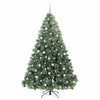 Vidaxx Künstlicher Weihnachtsbaum mit 300 LEDs mit standardmäßigem grünem 210 cm PE und PVC