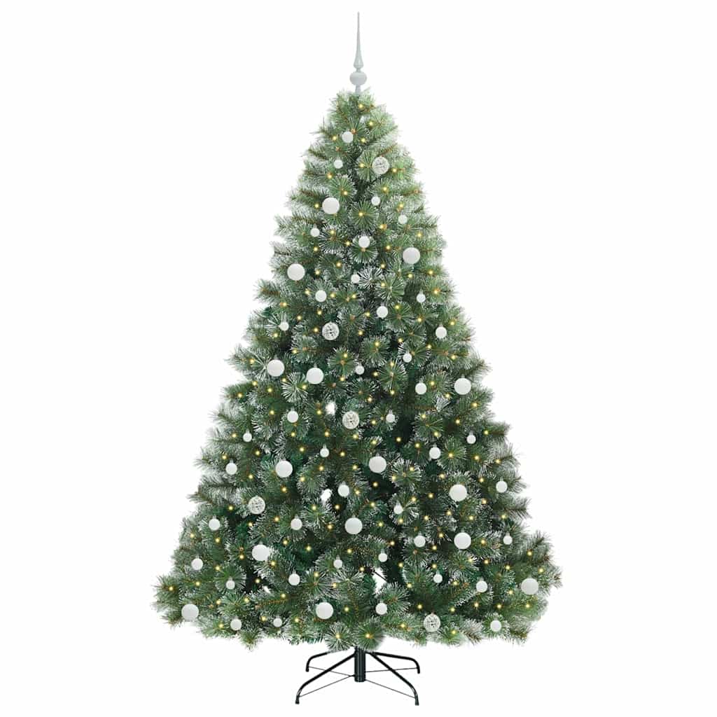 Vidaxx Künstlicher Weihnachtsbaum mit 300 LEDs mit standardmäßigem grünem 210 cm PE und PVC