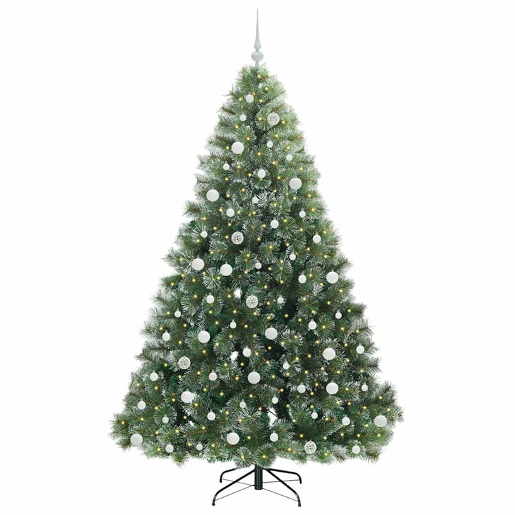 Vidaxx Künstlicher Weihnachtsbaum mit 300 LEDs mit standardmäßigem grünem 210 cm PE und PVC