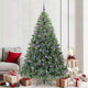 Vidaxx Künstlicher Weihnachtsbaum mit 300 LEDs mit standardmäßigem grünem 210 cm PE und PVC