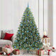 Vidaxx Künstlicher Weihnachtsbaum mit 300 LEDs mit standardmäßigem grünem 210 cm PE und PVC
