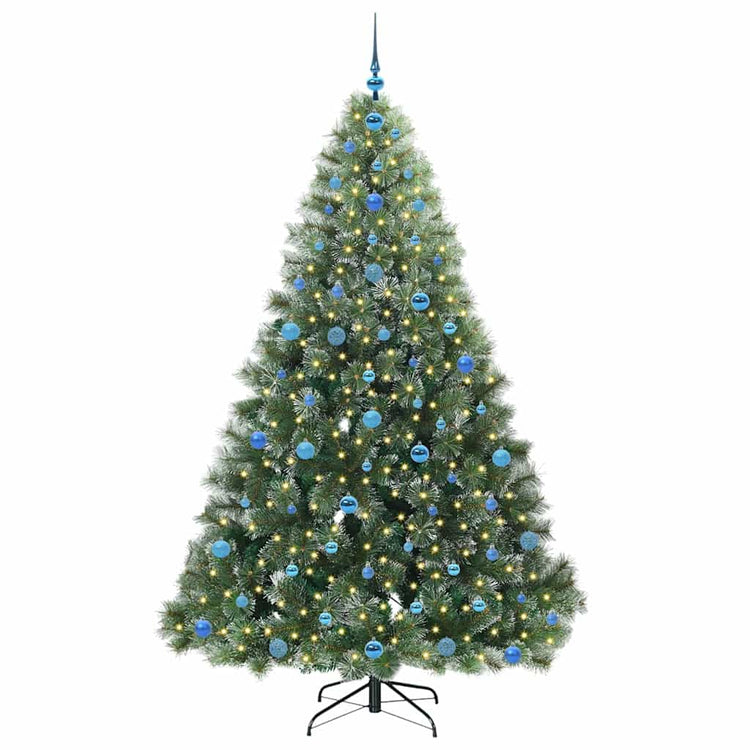 Vidaxx Künstlicher Weihnachtsbaum mit 300 LEDs mit standardmäßigem grünem 210 cm PE und PVC