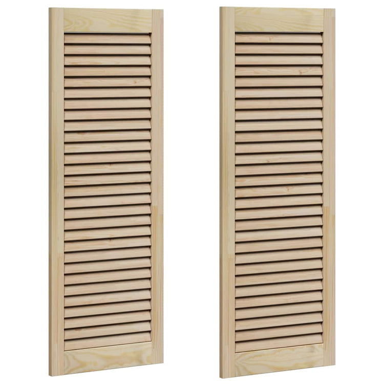 Vidaxx Schranktür 2 Stk. Natur 110 x 2,1 x 39,5 cm massives Kiefernholz