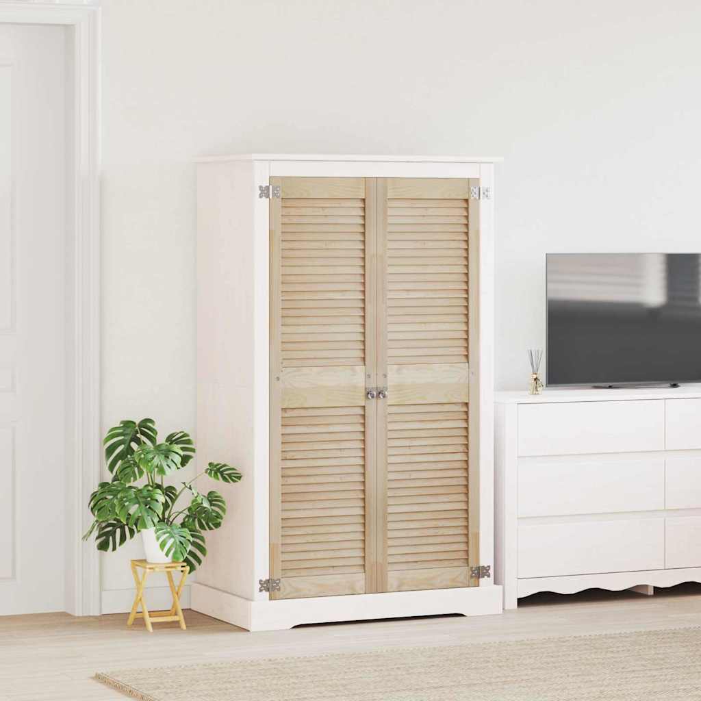 Vidaxx Schranktür 2 Stk. Natur 39,5 x 2,1 x 140,5 cm massives Kiefernholz