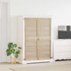 Vidaxx Schranktür 2 Stk. Natur 49,5 x 2,1 x 140,5 cm massives Kiefernholz
