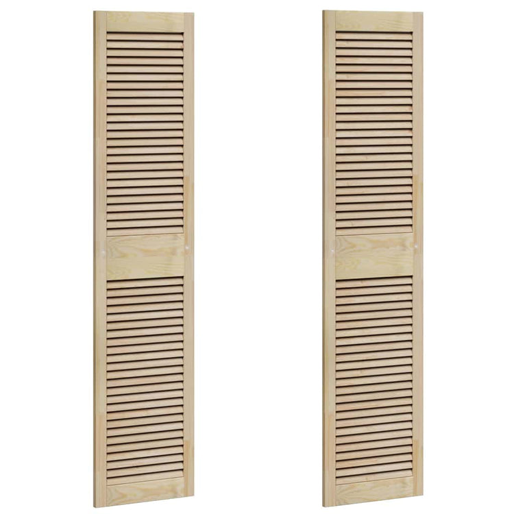Vidaxx Schranktür 2 Stk. Natur 170 x 2,1 x 39,5 cm massives Kiefernholz