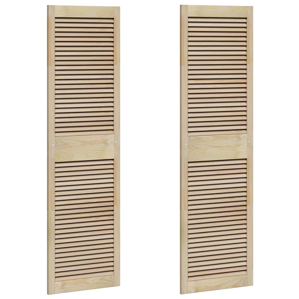 Vidaxx Schranktür 2 Stk. Natur 170 x 2,1 x 49,5 cm massives Kiefernholz