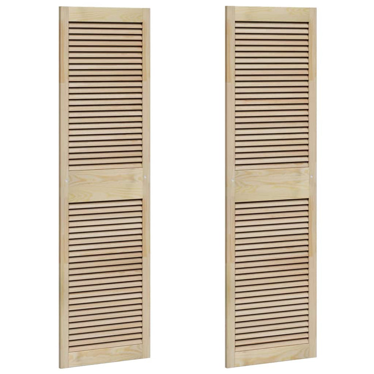 Vidaxx Schranktür 2 Stk. Natur 170 x 2,1 x 49,5 cm massives Kiefernholz