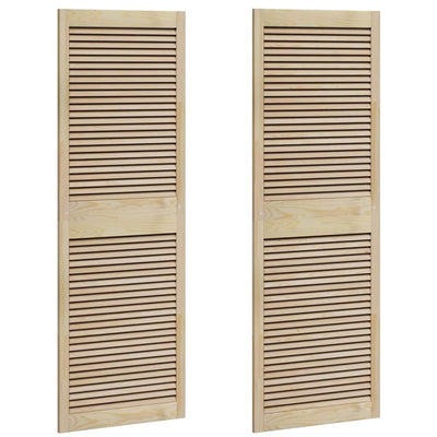 Vidaxx Schranktür 2 Stk. Natur 170 x 2,1 x 59,5 cm massives Kiefernholz