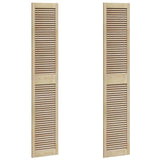Vidaxx Schranktür 2 Stk. Natur 201 x 2,1 x 39,5 cm massives Kiefernholz - afbeelding 2