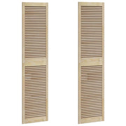 Vidaxx Schranktür 2 Stk. Natur 201 x 2,1 x 49,5 cm massives Kiefernholz - afbeelding 2