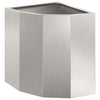 Vidaxx Eckpflanzgefäß Silber 30 x 30 x 35 cm Edelstahl