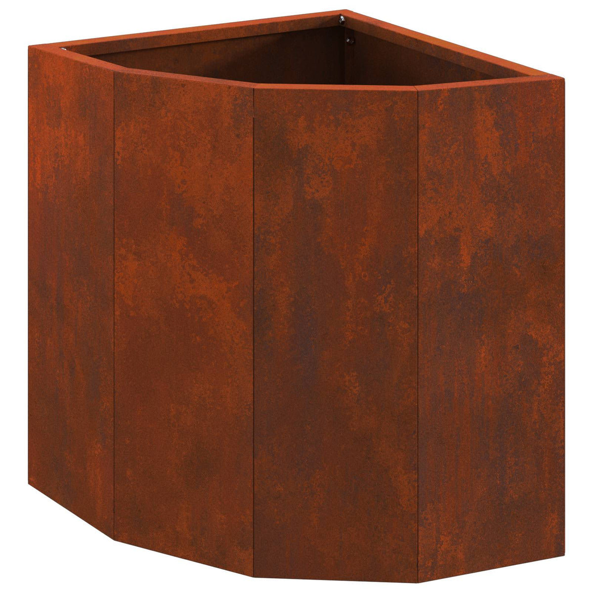 Vidaxx Eckpflanzgefäß rostig 30 x 30 x 35 cm Cortenstahl