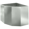 Vidaxx Eckpflanzgefäß Silber 60 x 60 x 50 cm verzinkter Stahl