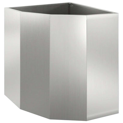 Vidaxx Eckpflanzgefäß Silber 45 x 45 x 50 cm verzinkter Stahl
