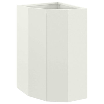 Vidaxx Eckpflanzgefäß weiß 30 x 30 x 50 cm Stahl