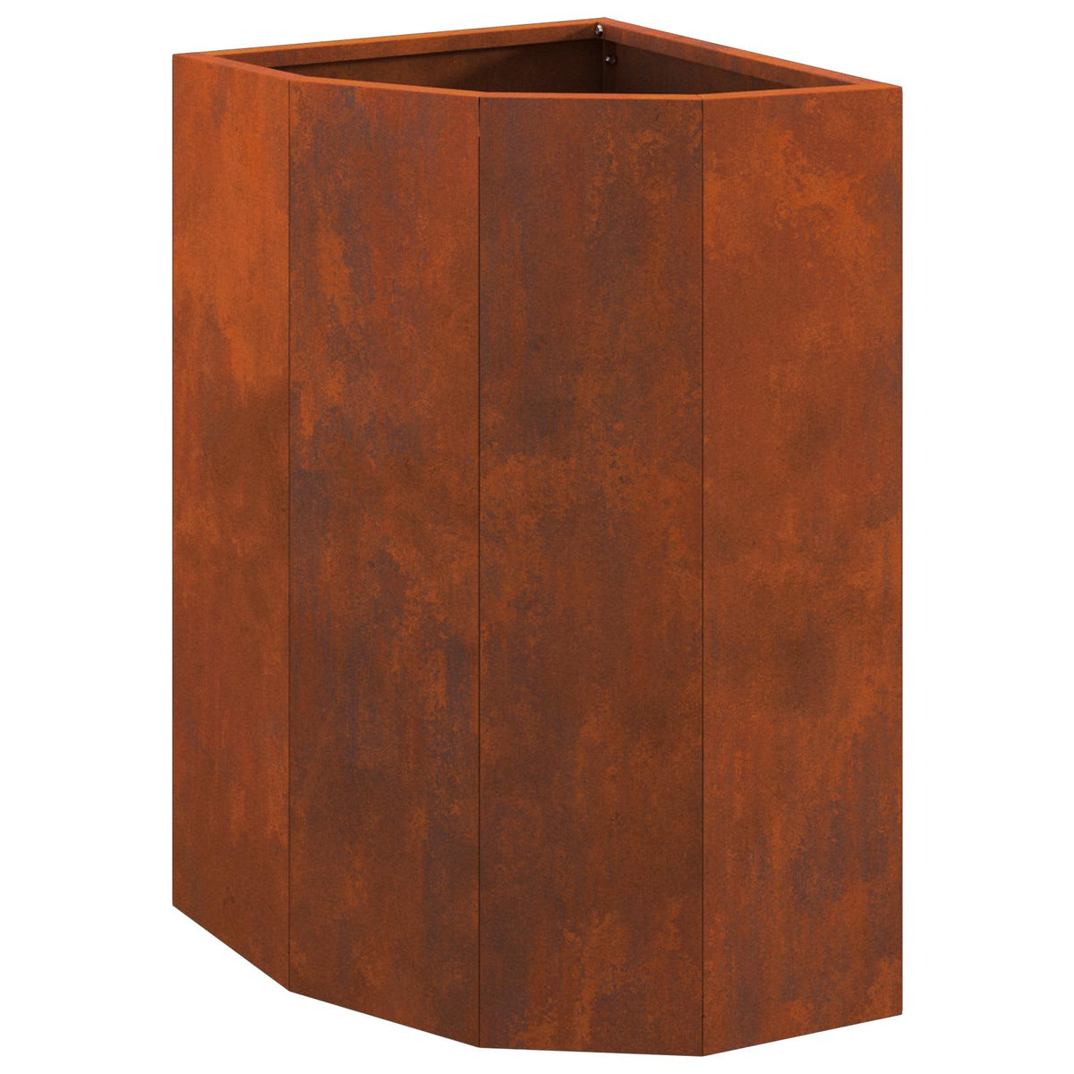 Vidaxx Eckpflanzgefäß rostig 30 x 30 x 50 cm Cortenstahl
