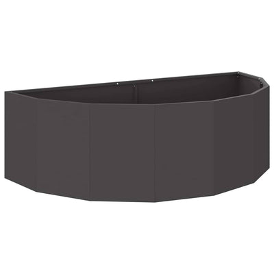 Vidaxx Pflanzgefäß schwarz 120 x 60 x 35 cm Stahl