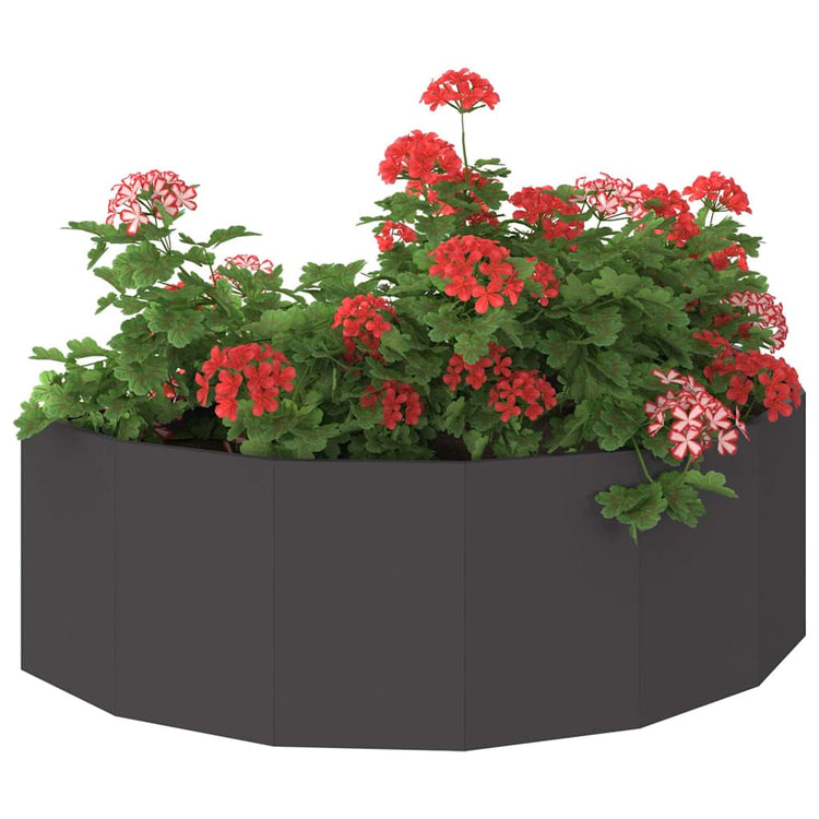 Vidaxx Pflanzgefäß schwarz 120 x 60 x 35 cm Stahl