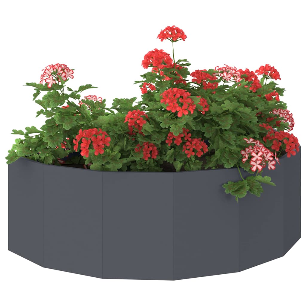 Vidaxx Pflanzgefäß Anthrazit 120 x 60 x 35 cm Stahl