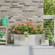 Vidaxx Pflanzgefäß Silber 120 x 60 x 35 cm Edelstahl